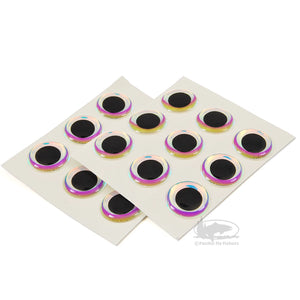 Hareline 3D Big Fish Eyes - Dome Eyes for Large Flies 3/8", 1/2", 3/4" diameter sizes