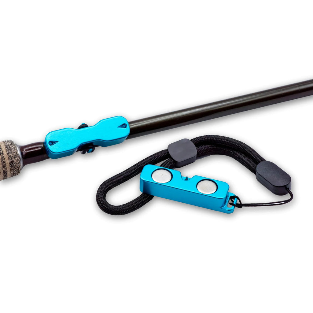 Cling Rod Rack - Blue - Hands Free Magnetic Fishing Rod Holder - Pacific Fly Fishers