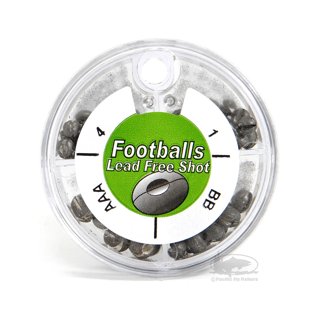 Footballs Lead Free Shot - Non-Lead Split Shot - Pacific Fly Fishers