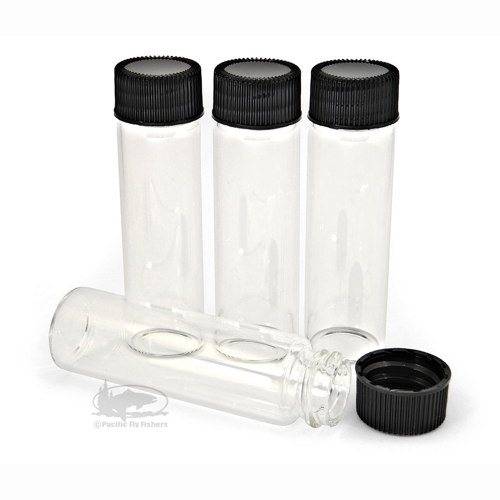 Glass Specimen Vials - 4 Dram - Screw Top - Pacific Fly Fishers