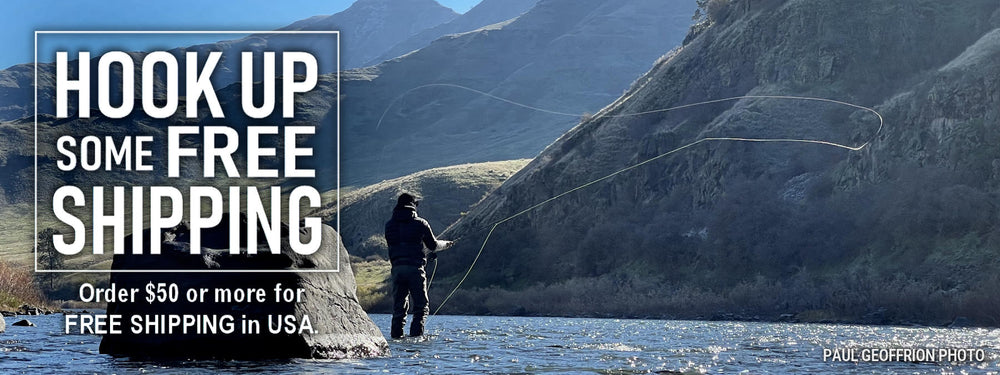 Free Shipping on Orders Over $50. USA Orders Only. Jordan Rae bombs a cast across the Grand Ronde River. Paul Geoffrion photo.