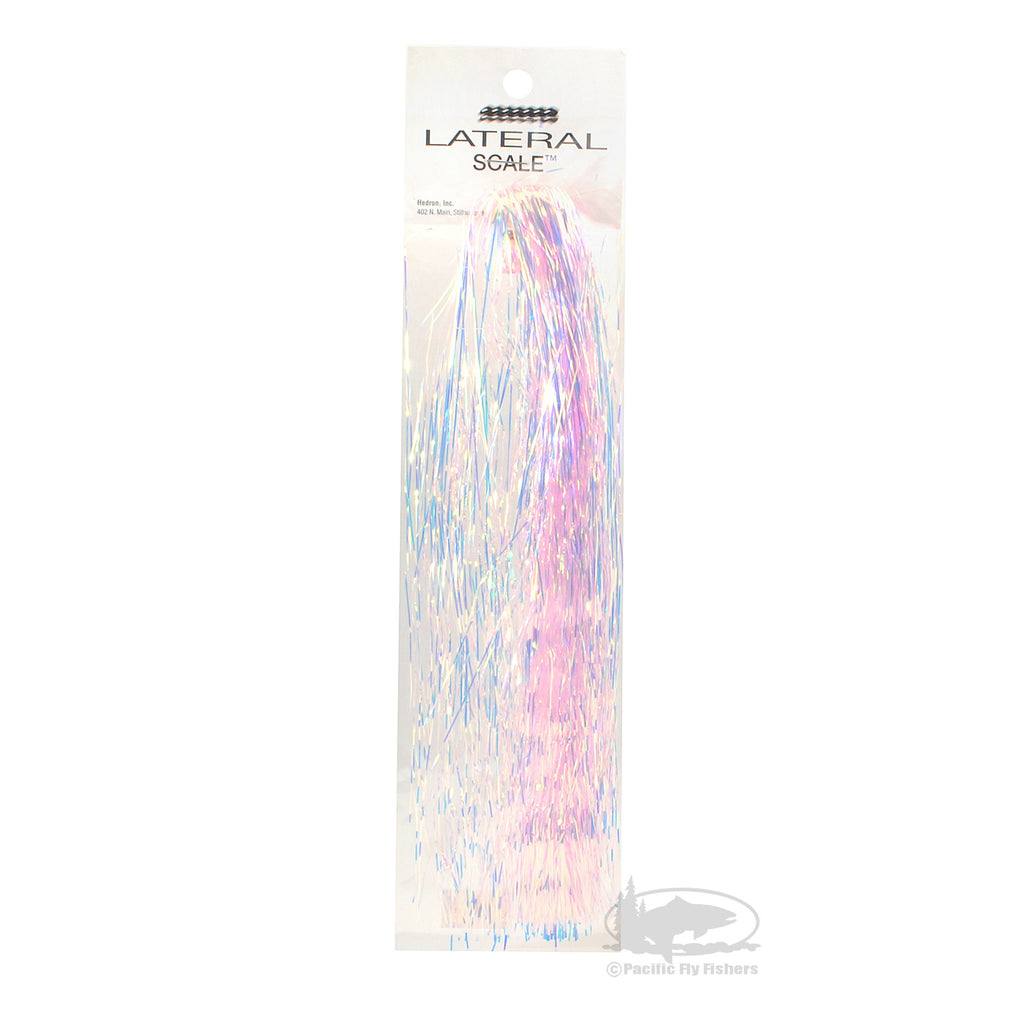Lateral Scale - 1/16 Inch - Mirage Dyed Pink - Fly Tying Materials