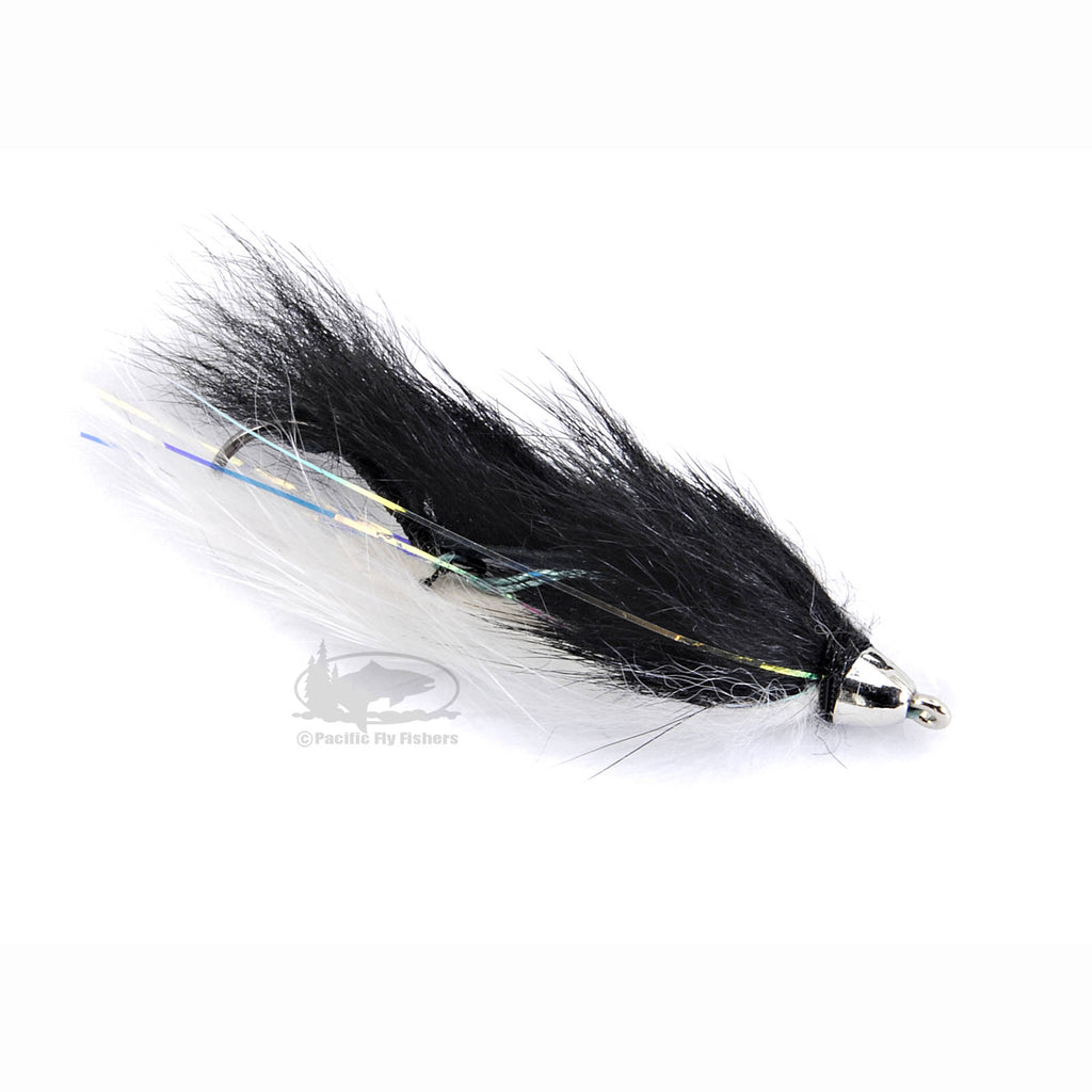 Mini Llama - Black and White - Trout Fly Fishing Flies
