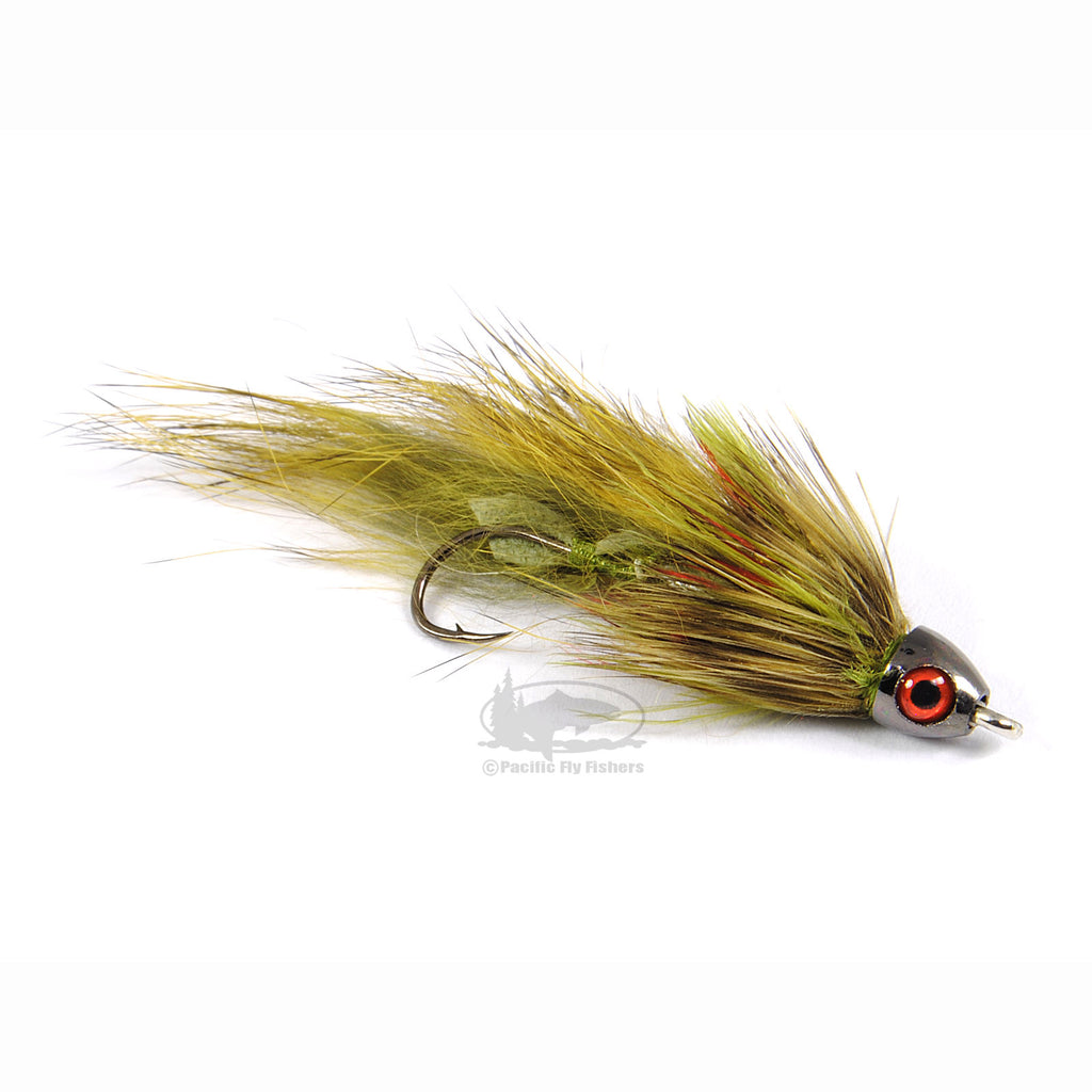 Sculpzilla Jr. - Olive - Solitude Fly Company - Articulated Trout Streamer Fly