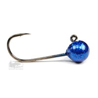 Aerojig Plain Jig Heads for Tying Jigs - Blue Sparkle - From Hawken Fishing
