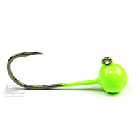 Aerojig Plain Jig Heads for Tying Jigs - Green Chartreuse - From Hawken Fishing