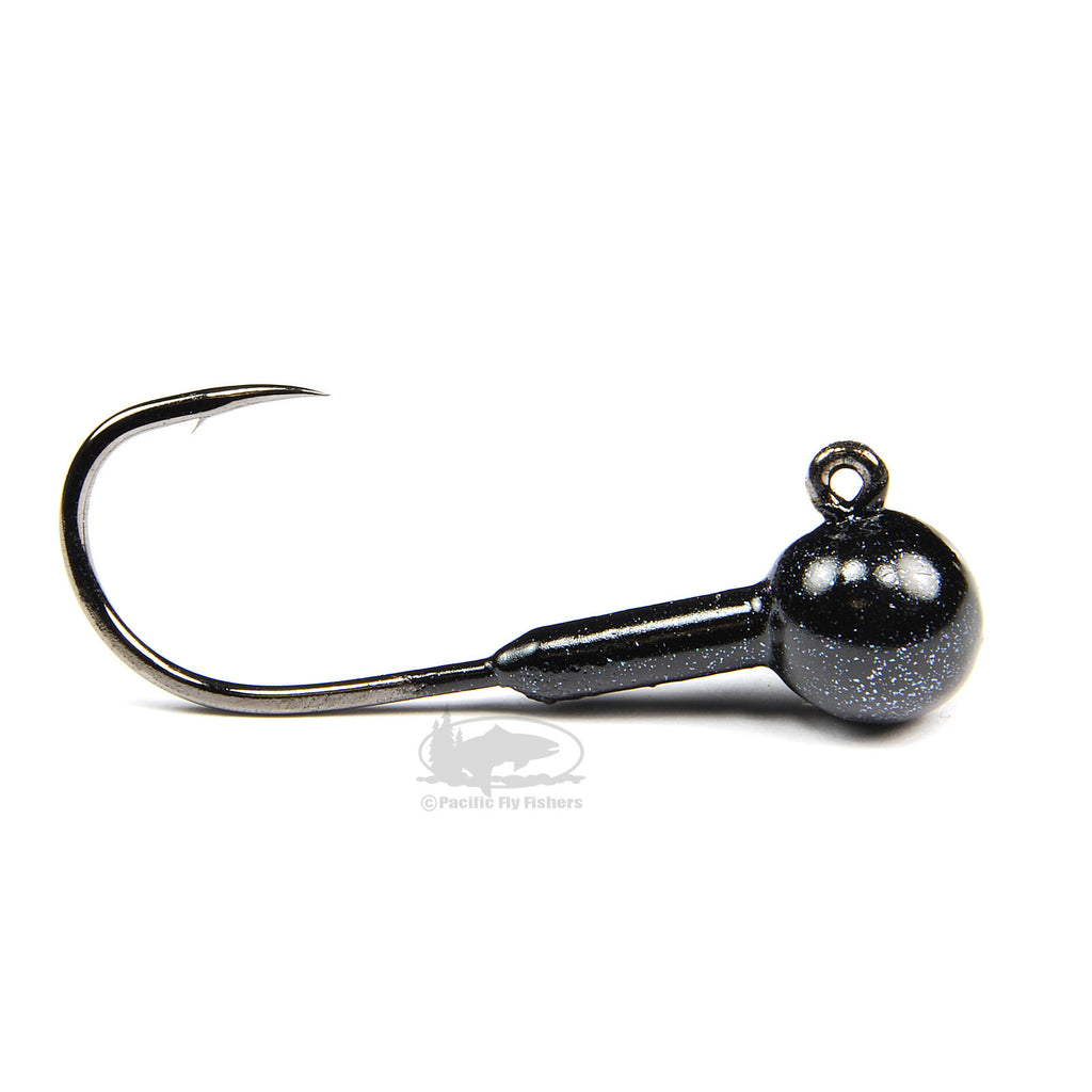 Aerojig Plain Twitching Jig Heads - Black