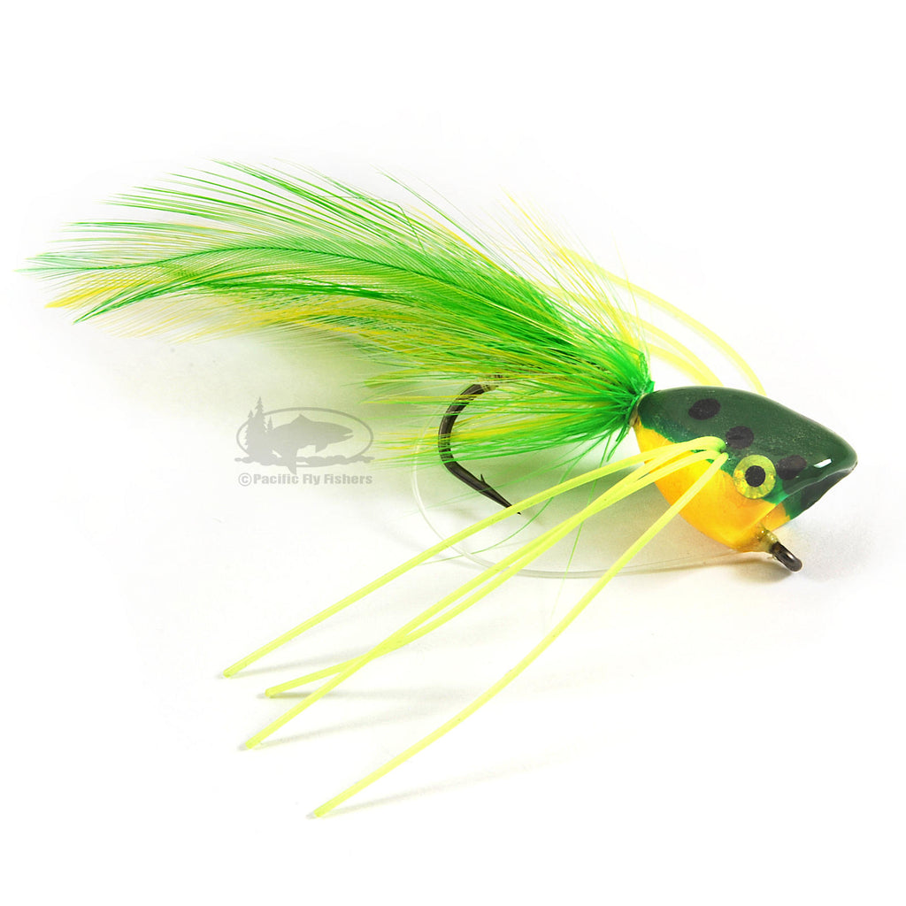 Bass Popper - Frog - Fly Fishing Bass Popper with Rubber Legs