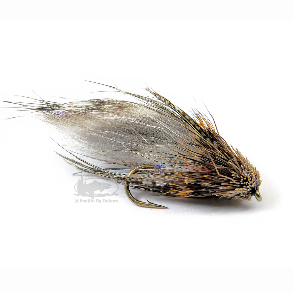 Bernie's Mud Bunny - Gray - Trout Streamer - Fly Fishing Flies