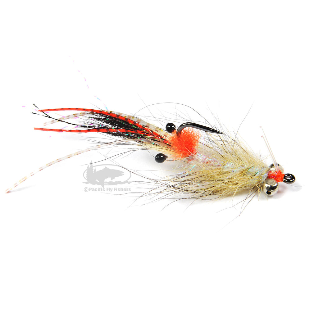 EP Spawning Shrimp - Coyote - Bead Chain Eyes - Bonefish Fly Fishing Flies