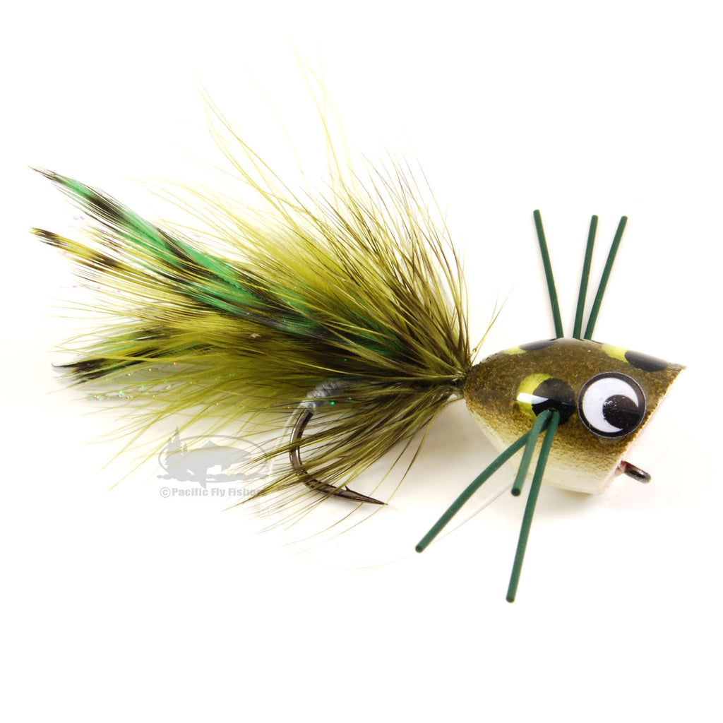 Froggy - Hard Foam Frog Bass Popper - size 4 with weed guard.