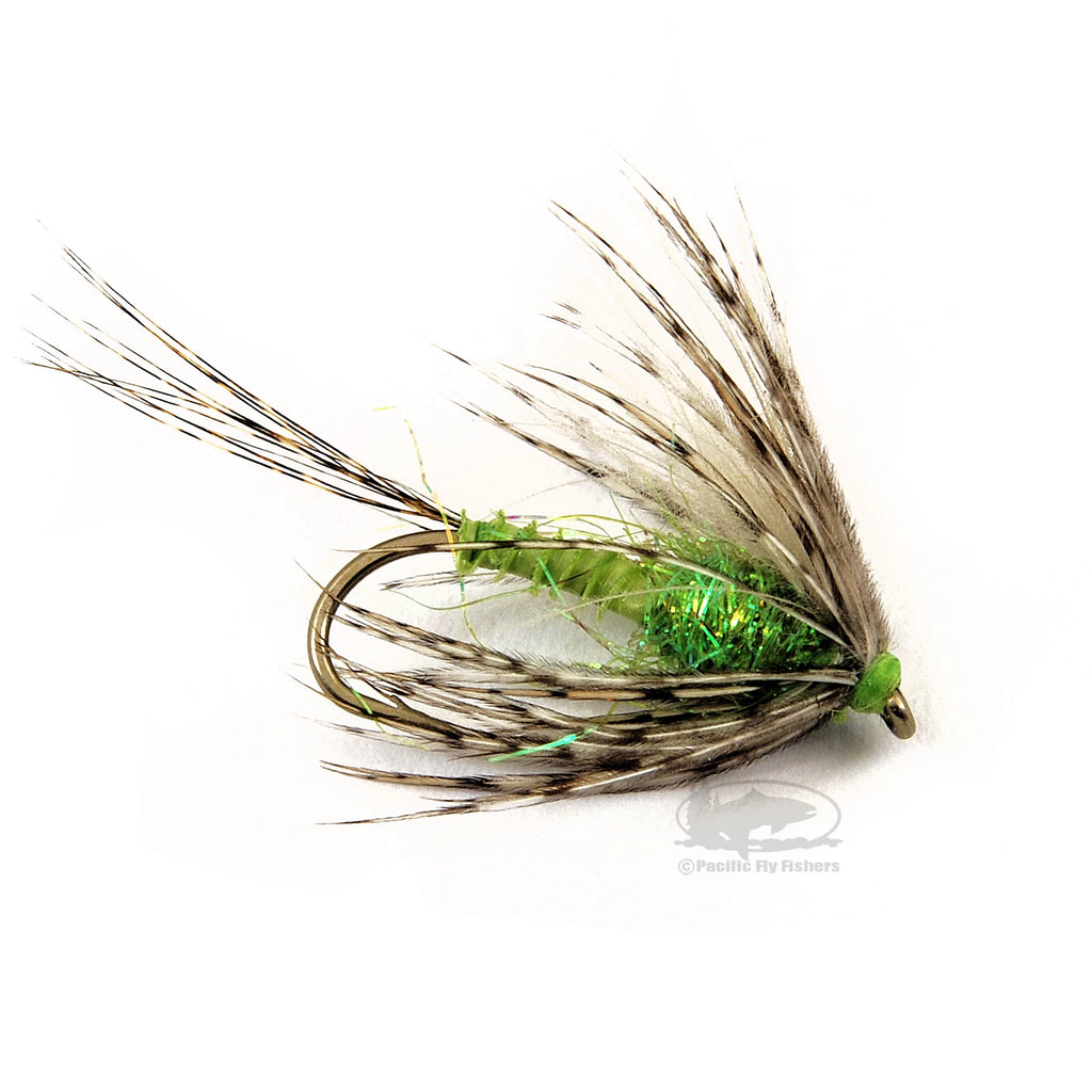 Mason's Soft Hackle Biot Swimmer - Caddis Green - Fly Fishing Flies