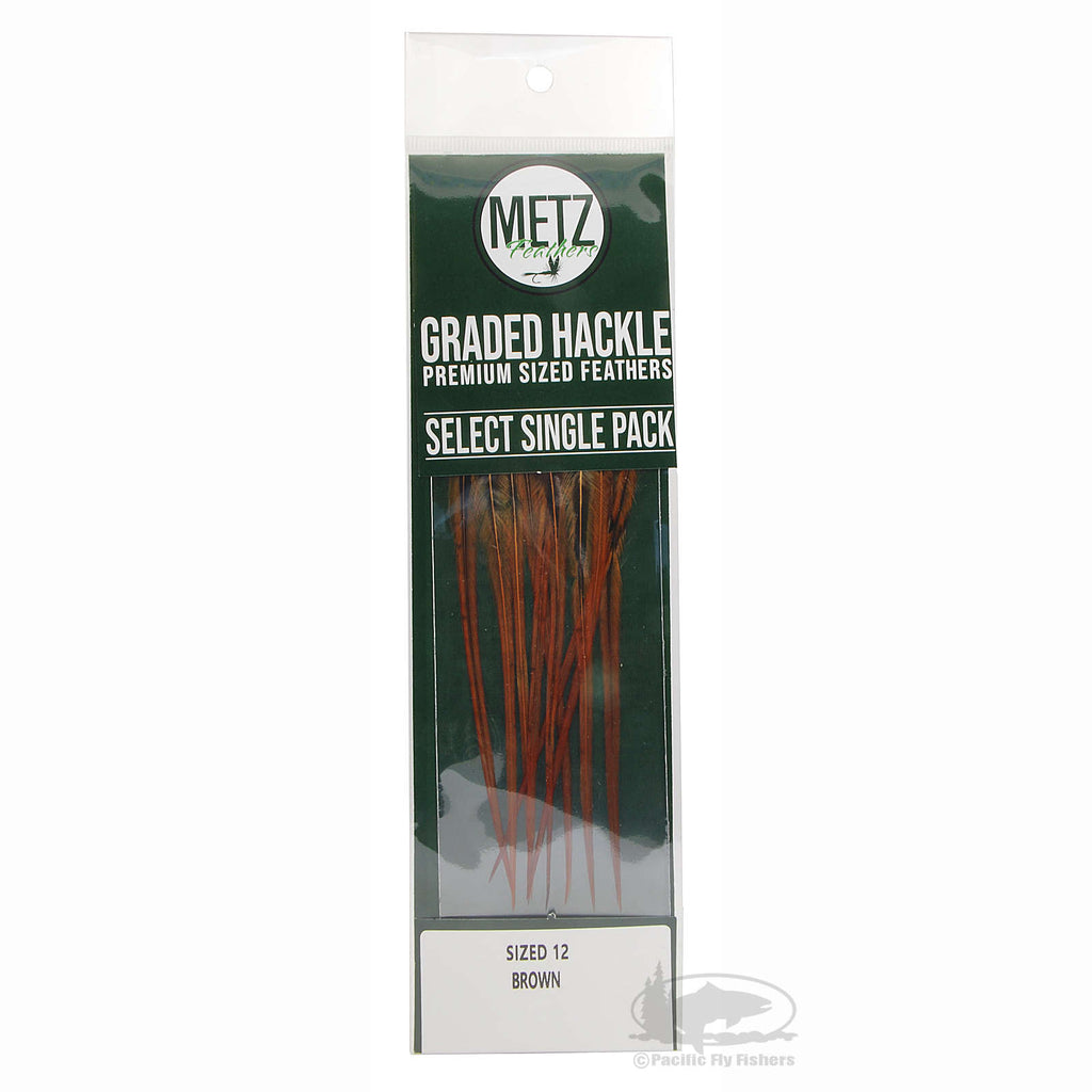 Metz Graded Hackle Select Single Packs - Brown
