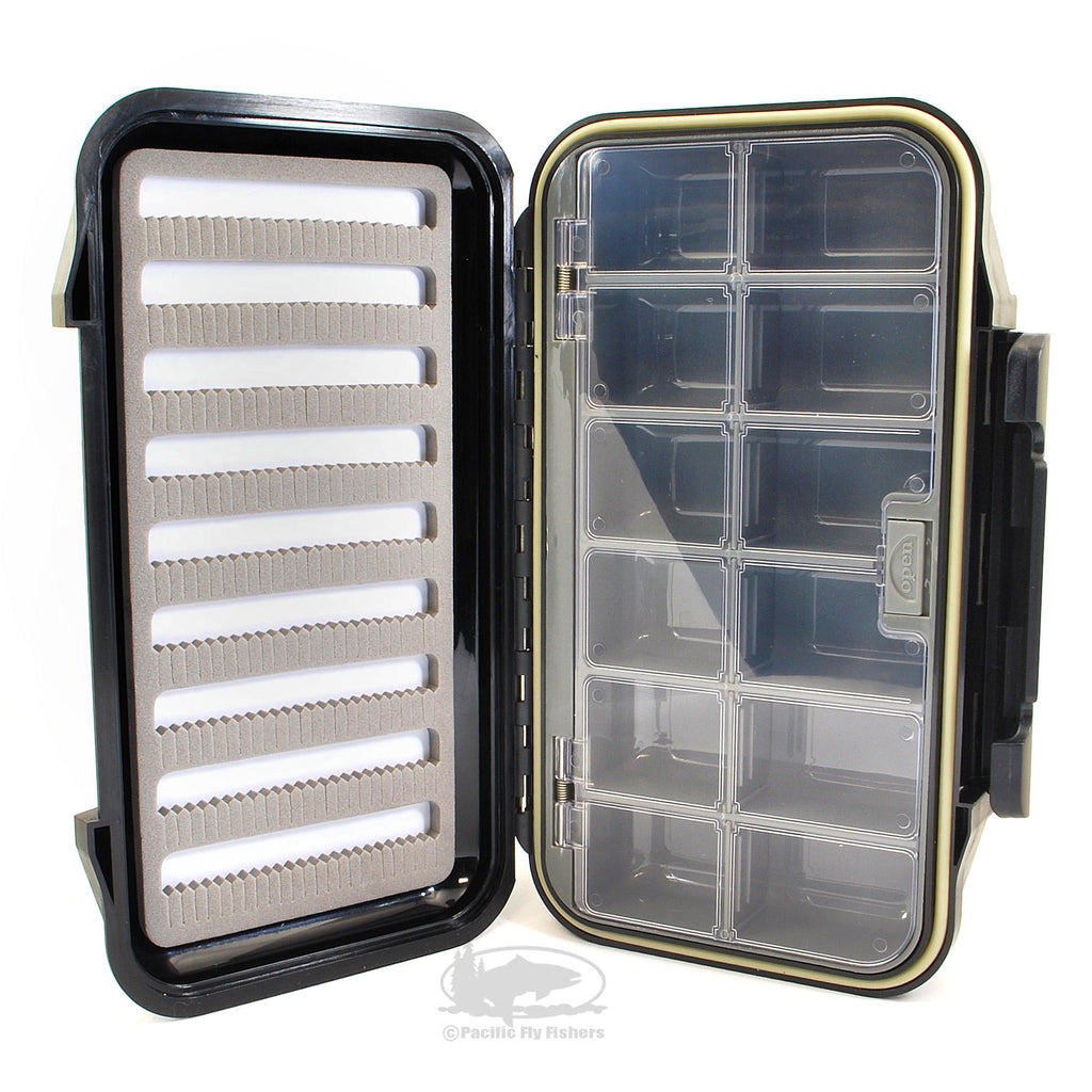 Pacific Fly Fishers Half Compartment Waterproof Fly Box