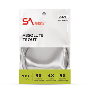 Scientific Anglers Absolute Trout Leader Assortment 3X 4X 5X