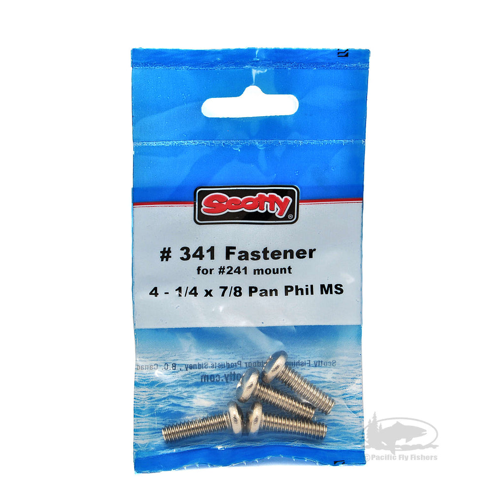 Scotty #341 Fasteners for Glue On Pad - Bolts for #241 Side Deck Mount