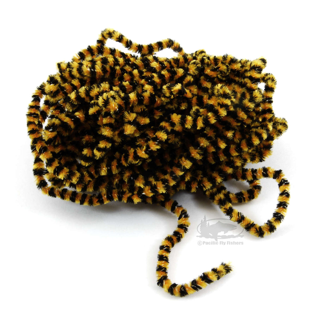 Fly Fish Food Small Stonefly Chenille - Black Ginger