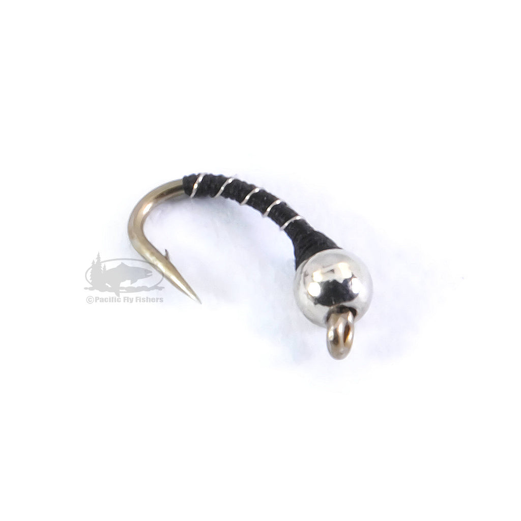 Tungsten Zebra Midge - Black