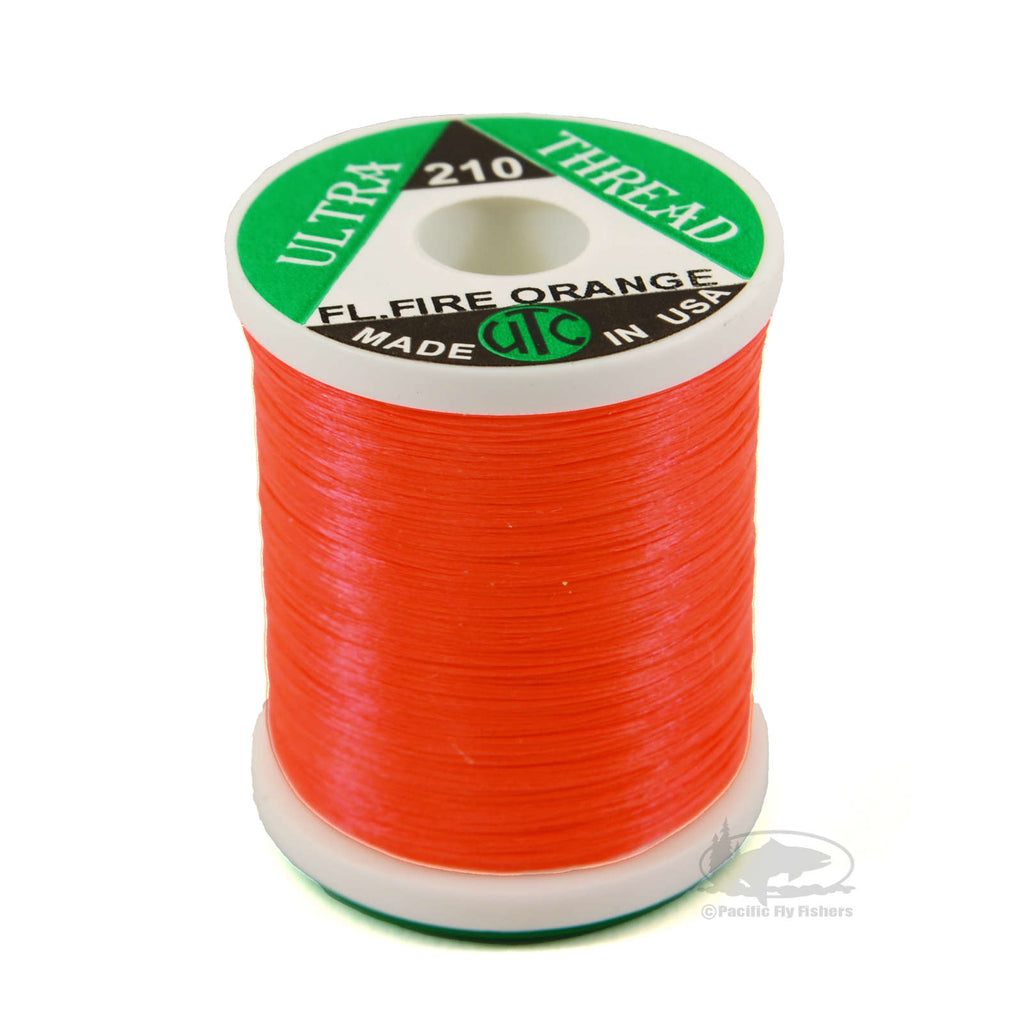Ultra Thread - 210 Denier - Fly Tying Thread - Fl Fire Orange
