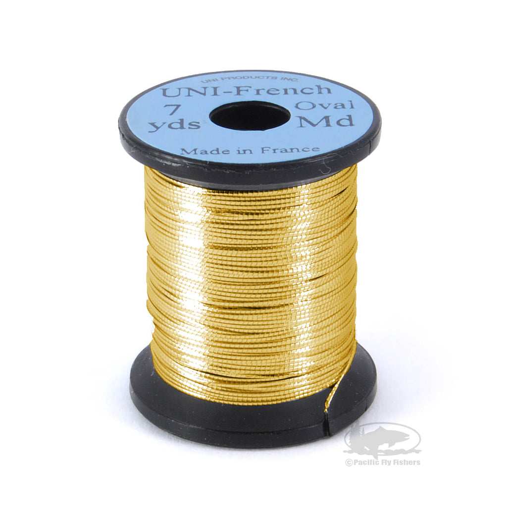 UNI French Oval Tinsel - Gold - Fly Tying