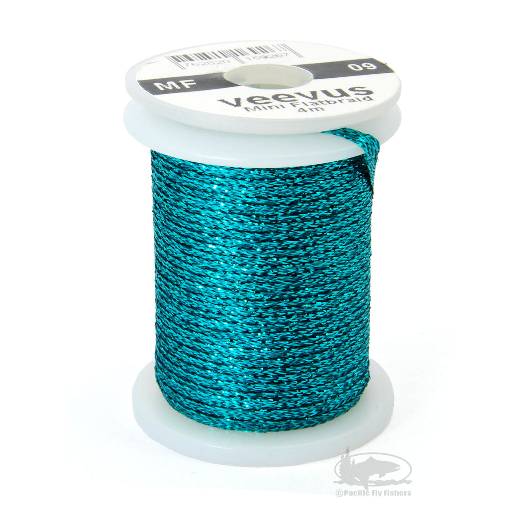 Veevus Mini Flat Braid - Dark Aqua