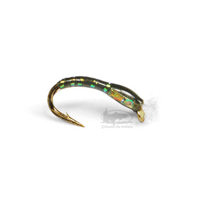 3D Glass Chironomid - Dark Olive - Chironomid Pupa - Fly Fishing Flies