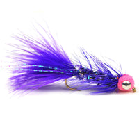 Egg Sucking Leech Barbell Eyes - Purple - Pacific Fly Fishers