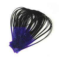 Crazy Legs - Black / Purple Tipped - Fly Tying Silicone Rubber Legs