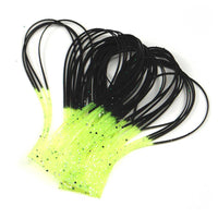 Crazy Legs - Black / Yellow Chartreuse Tipped - Fly Tying Silicone Rubber Legs