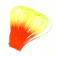 Crazy Legs - Yellow Chartreuse / Fluorescent Orange Tipped - Fly Tying Silicone Rubber Legs