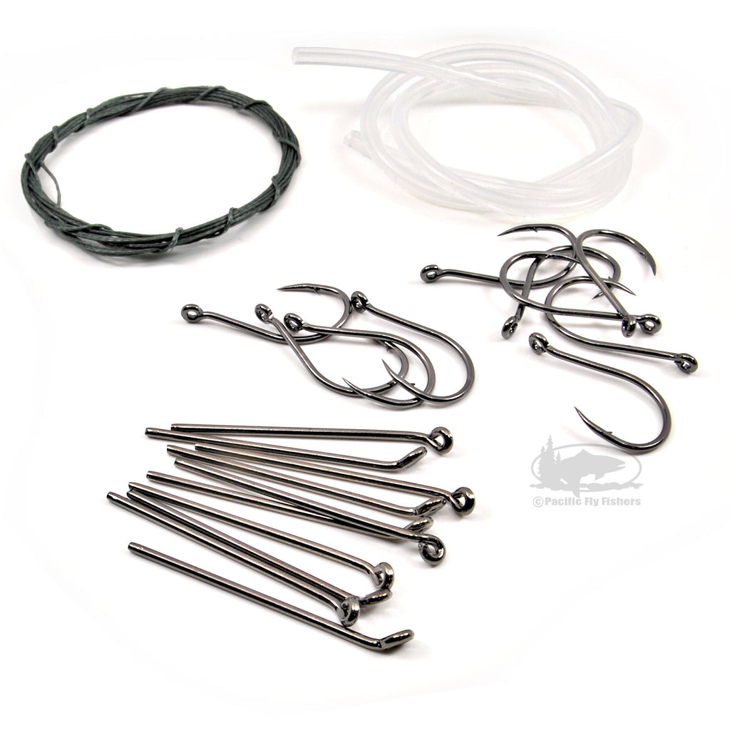 cable shank fish hook Aqua Flies Ultra Rig Kit Round Eye
