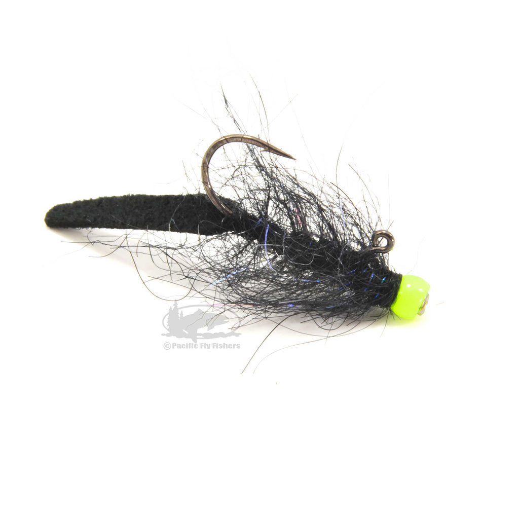 Balanced Leather Leech - Black & Chartreuse - Umpqua