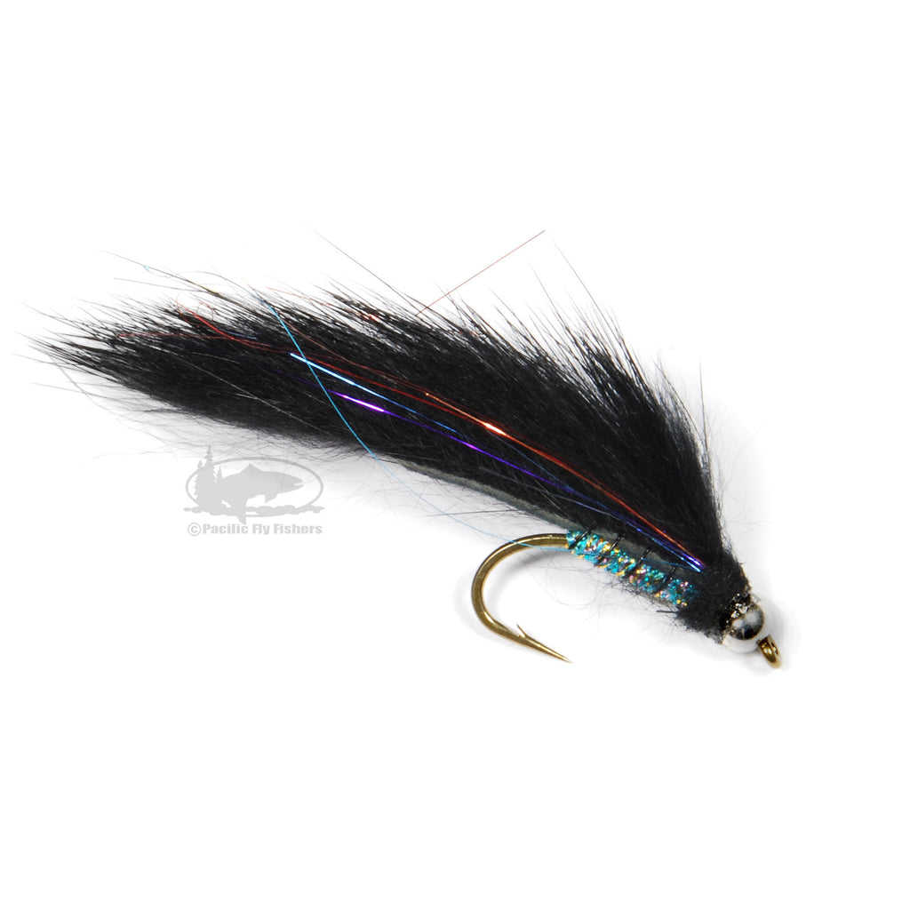 Bead Head Electric Leech - Black - from Aqua Flies