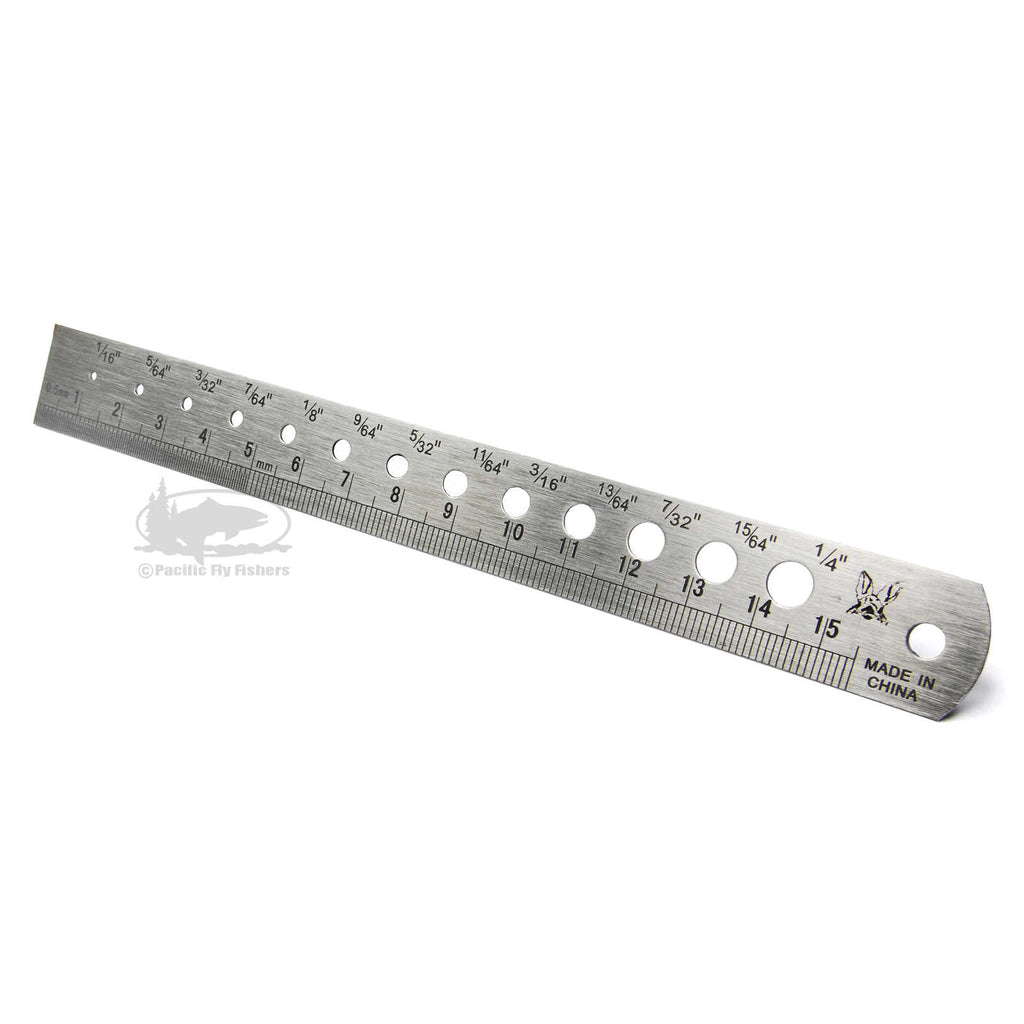 Bead Sizer and Measuring Ruler - Fly Tying