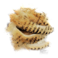 Black Barred Magnum Rabbit Strips - Light Brown - Fly Tying Materials