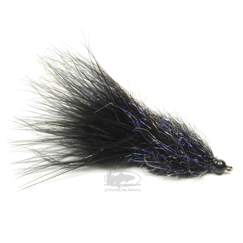 Coffee's Sparkle Minnow - Black Light - Streamer Fly