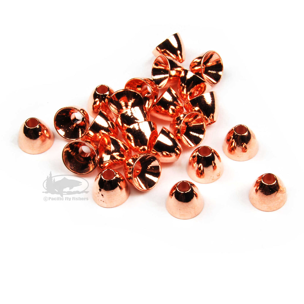 Hareline Brass Cone Heads - Copper