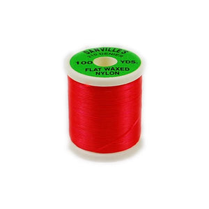 Danville Flat Waxed Nylon - Fire Red