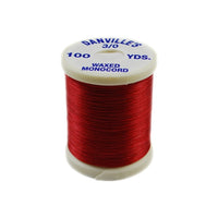 Danville 3/0 Waxed Monocord Thread - Red
