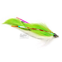 Dolly Llama - Chartreuse & White - Silver Coho Salmon - Fly Fishing Flies