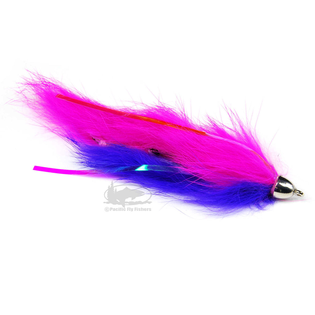 Dolly Llama - Purple & Pink - Silver Coho Salmon - Fly Fishing Flies