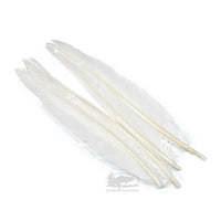Duck Quill Wing Feathers - White - Fly Tying Feathers