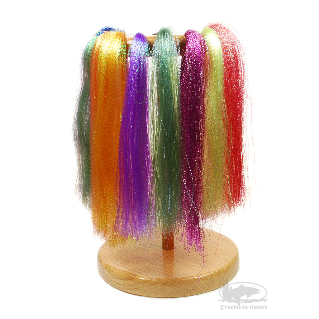 Flasha-Go-Round - Krystal Flash, Flashabou Rack - Fly Tying Materials