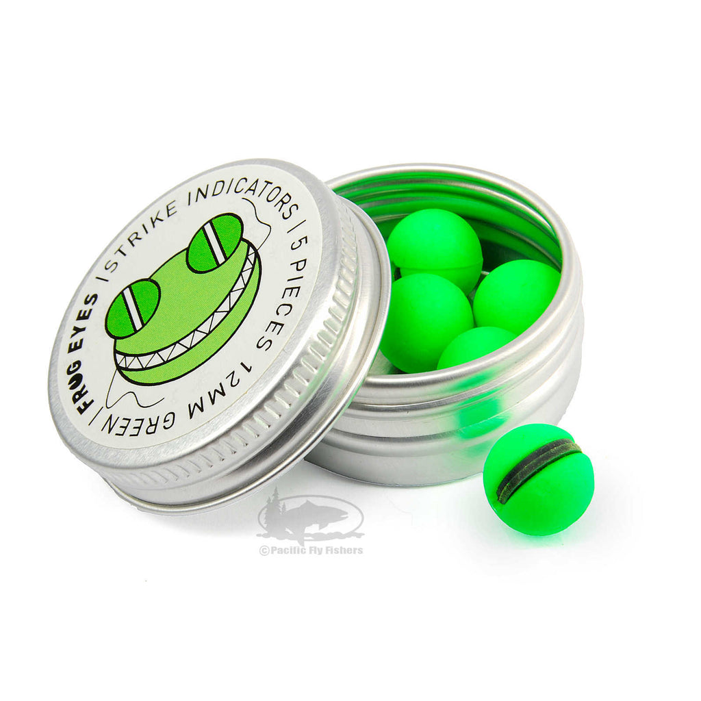 Frog Eyes Strike Indicators - Green - 12mm & 15mm