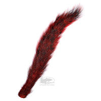 Gray Squirrel Tail - Dyed Red