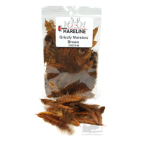 Grizzly Marabou, Chickabou - Brown - Feathers - Fly Tying Materials