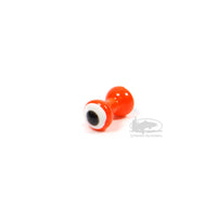 Hareline Double Pupil Lead Eyes for Fly Tying - Fluorescent Orange