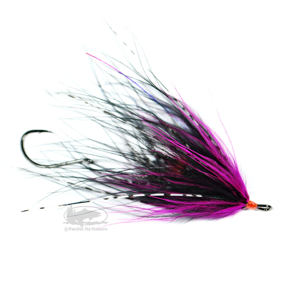 Hoh Bo Spey - Cerise and Black - Steelhead Fly