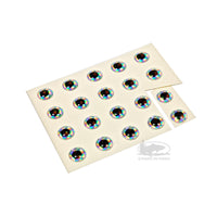 3D Hologram Dome Eyes - Silver Prism - Fly Tying Materials