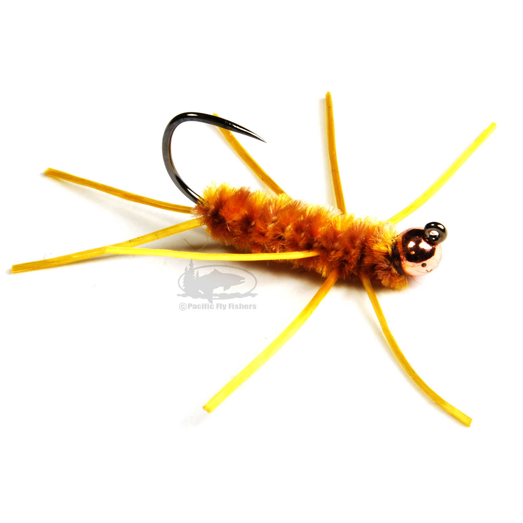 Jiggy Pat's - Brown & Yellow - Jig Stonefly Nymphs